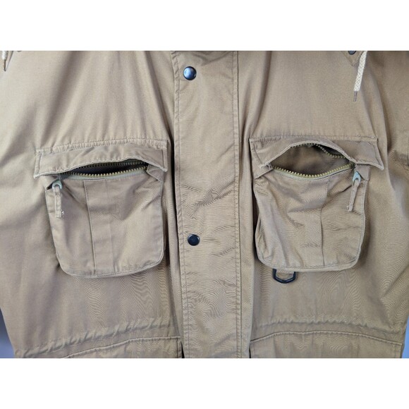 Roundtree & Yorke Outdoors Men's Beige Safari Coat Button Zip Jacket X-Large - Picture 6 of 15